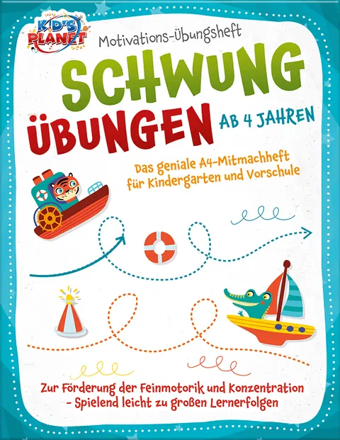 Buchcover: Motivations-Übungsheft! Schwungübungen ab 4 Jahren