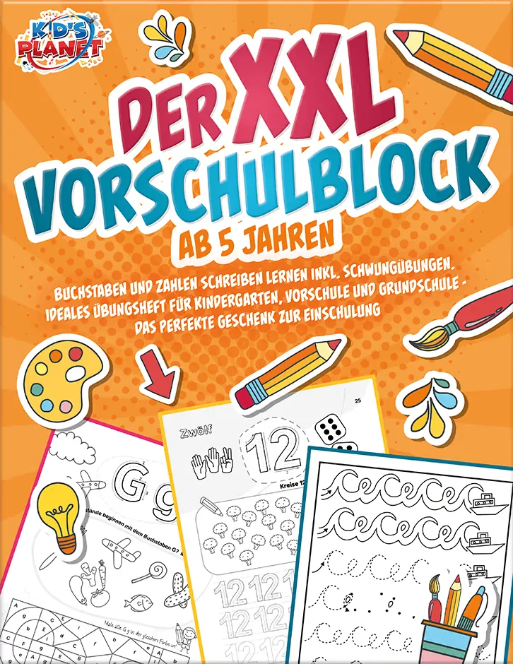 Buchcover: Der XXL-Vorschulblock ab 5 Jahren