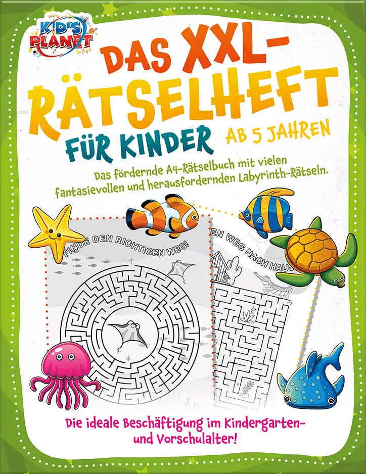 Buchcover: Das XXL-Rätselheft für Kinder ab 5 Jahren