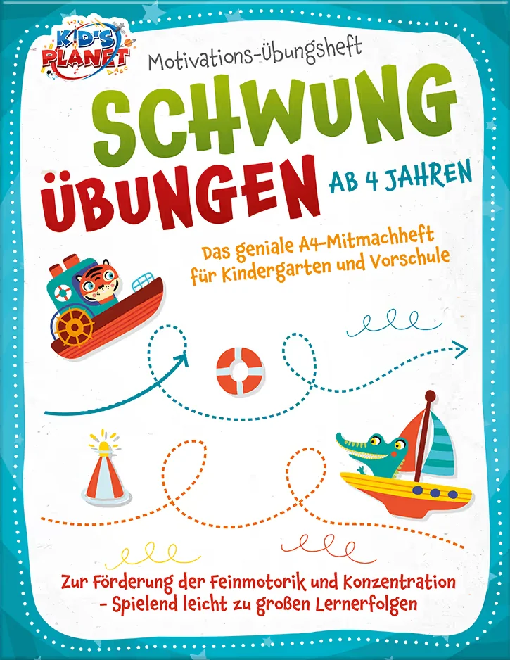 Buchcover: Motivations-Übungsheft! Schwungübungen ab 4 Jahren